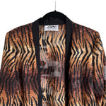 Load image into Gallery viewer, VINTAGE LATE 80’S SHEER TIGER PRINT KIMONO
