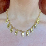 Load image into Gallery viewer, GOLD (TEETH) ALL IN MY CHAIN NECKLACE
