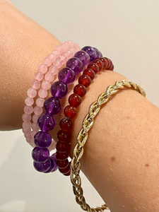 ROSE QUARTZ BiTCH BRACELET